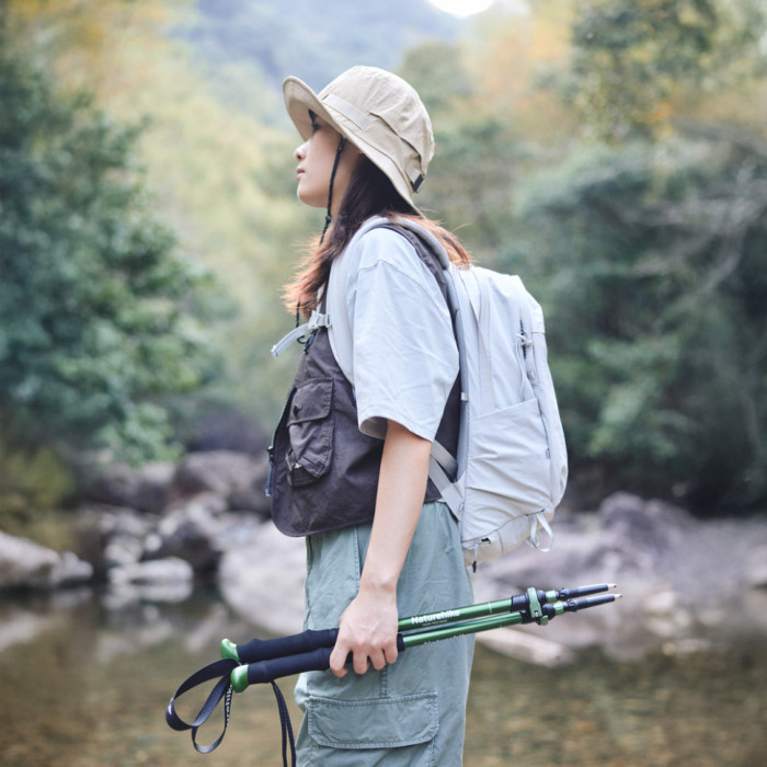 Трекінгова телескопічна палиця Naturehike CNK2550DS010 Sunlit Terk Base, 60-135 см, чорна