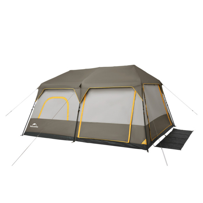 Восьмимісний намет Naturehike Cape 13.1 CNK2450WS050 з швидким розкриттям, сіро-коричневий
