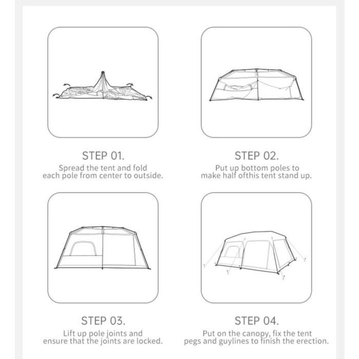 Восьмимісний намет Naturehike Cape 13.1 CNK2450WS050 з швидким розкриттям, сіро-коричневий