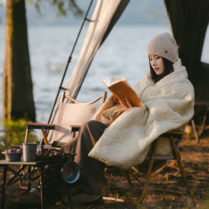 Ковдра з підігрівом Naturehike CNK2450PJ015, 70х150 см, бежева
