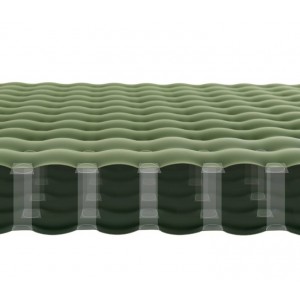 Двомісний надувний килимок Naturehike, зелений (NH19QD010)