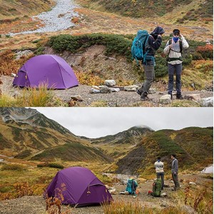 Двомісний намет Naturehike Mongar 2, фіолетовий (NH17T007-M)