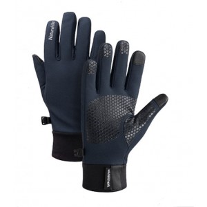 Зимові флісові Naturehike рукавиці розмір L сині (NH19S005-T)