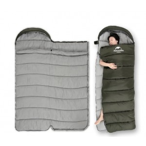 Спальник з капюшоном Naturehike U350 зелений (NH20MSD07)