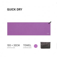 Рушник туристичний Naturehike 100 х 30 см фіолетовий (NH20FS009)