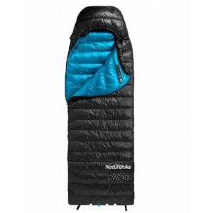 Спальник пуховий Naturehike CWZ400 розмір L, чорний (NH19W400-Z)