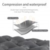 Килимок надувний з подушкою з мішком для надування Naturehike сірий  (NH19Z003-P)