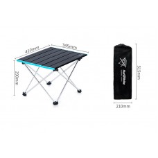 Стіл складний  Naturehike сірий розмір S (NH19Z008-Z)